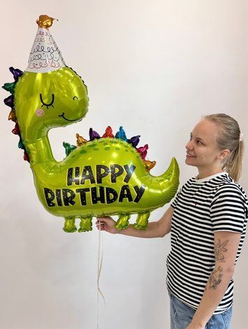 Динозаврик Happy Birthday 90 см