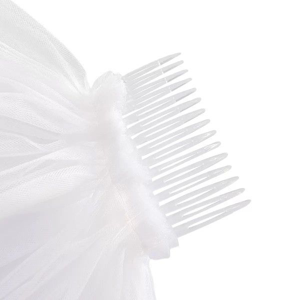 Фата з білою вишивкою Bride to be аксесуар