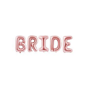 Напис BRIDE рожеве золото (гірлянда)