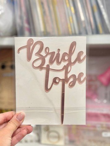 Акриловий тепер Bride to be рожеве золото