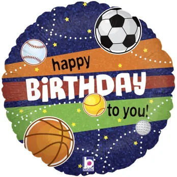 Круг Happy Birthday спортивний