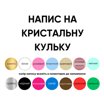 Додати напис на кристальну кульку